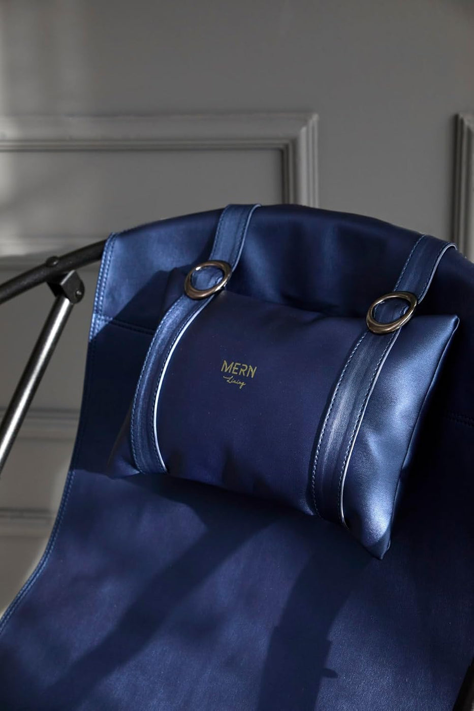 Klappbarer Ledersessel - Indigo — 12