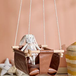 Makramee Babyschaukel / Braun – 2