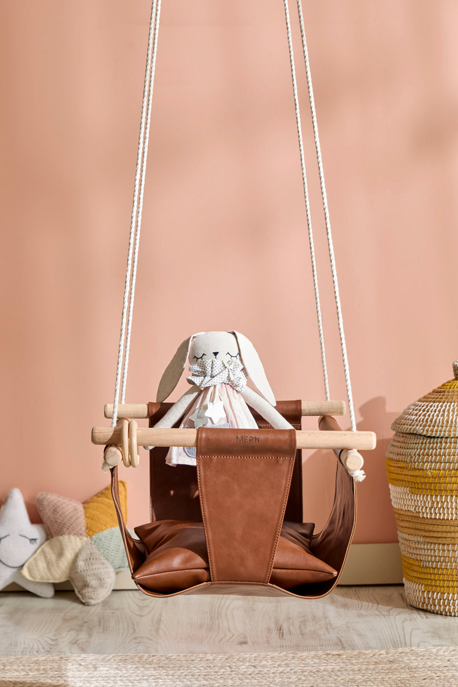 Makramee Babyschaukel / Braun — 3