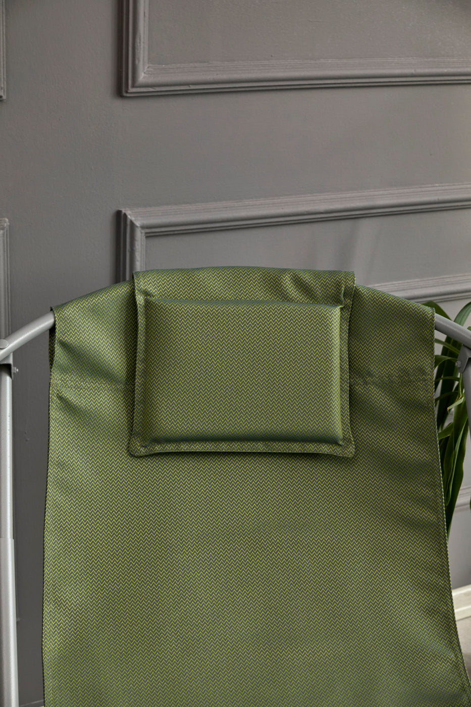 Luxuriöser, Klappbarer Lounge-Sessel aus Canvas -Grün — 2