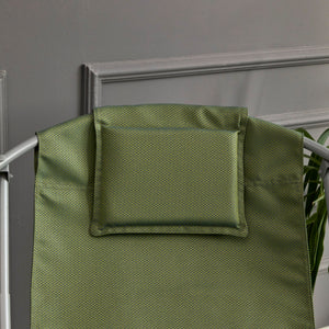 Luxuriöser, Klappbarer Lounge-Sessel aus Canvas -Grün – 2