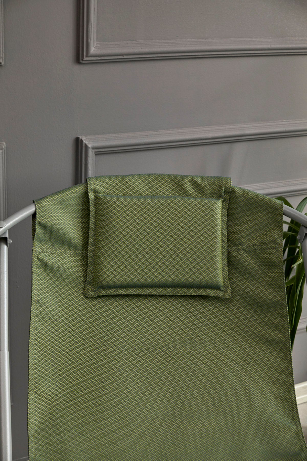 Luxuriöser, Klappbarer Lounge-Sessel aus Canvas