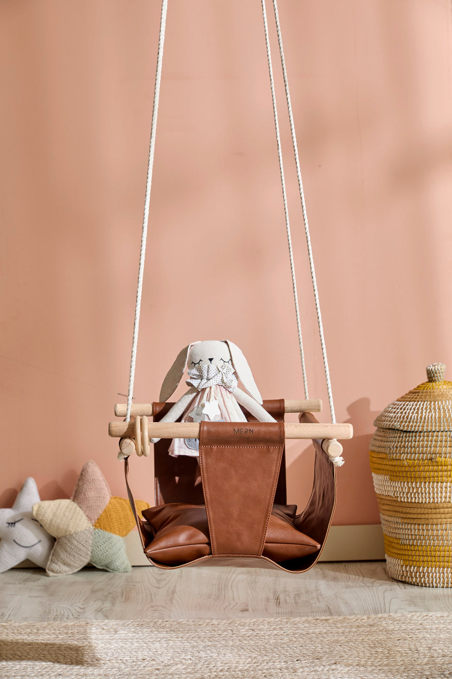 Makramee Babyschaukel / Braun — 5