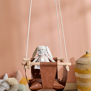 Makramee Babyschaukel / Braun – 5