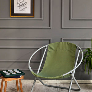 Luxuriöser, Klappbarer Lounge-Sessel aus Canvas -Grün – 4