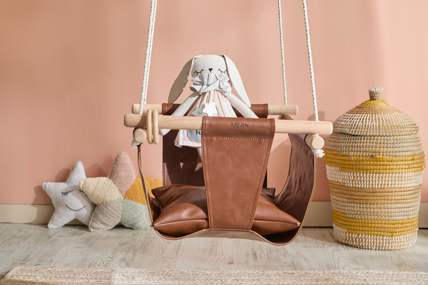Makramee Babyschaukel / Braun — 6