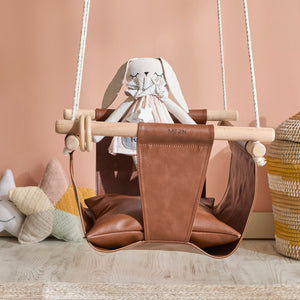 Makramee Babyschaukel / Braun – 6