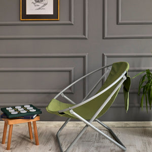 Luxuriöser, Klappbarer Lounge-Sessel aus Canvas -Grün – 5