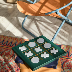 Designer Tic Tac Toe Spiel - dekoratives Tic Tac Toe Set aus Kunstleder – 6