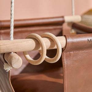 Makramee Babyschaukel / Braun – 8
