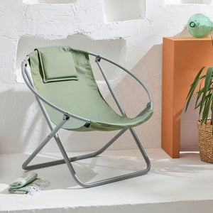 Luxuriöser, Klappbarer Lounge-Sessel aus Canvas -Grün – 8
