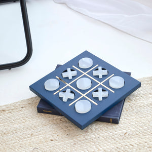 Designer Tic Tac Toe Spiel - dekoratives Tic Tac Toe Set aus Kunstleder – 9