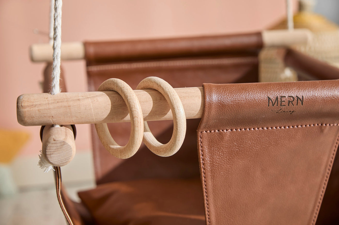 Makramee Babyschaukel / Braun — 9