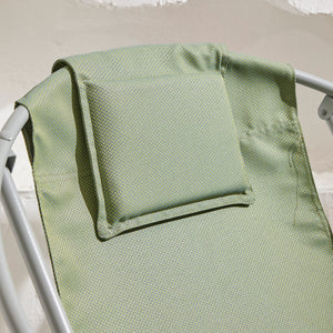 Luxuriöser, Klappbarer Lounge-Sessel aus Canvas -Grün – 9