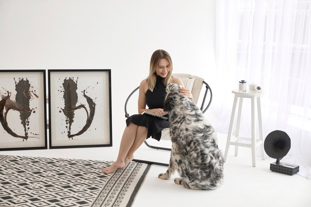 Extra Premium Echtleder Hängesessel Schwarz