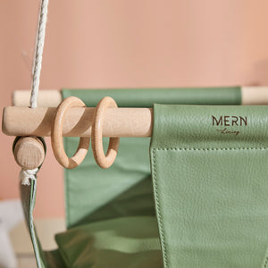 Makramee Babyschaukel /Grün – 4