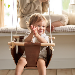 Makramee Babyschaukel / Braun – 19