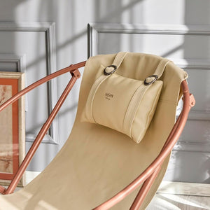 Leder-Klappsessel – Beige – 13