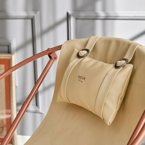 Leder-Klappsessel – Beige – 14