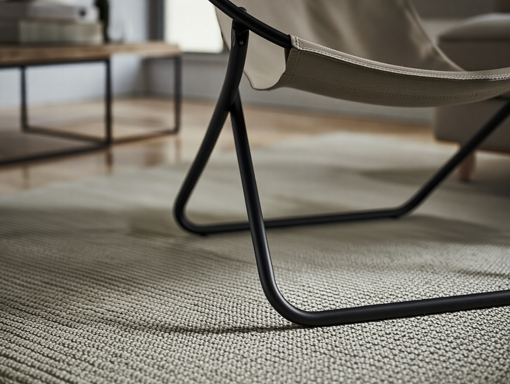 Klappbarer Ledersessel - Mink