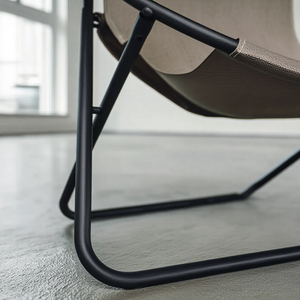 Leather Folding Chair - Mink – 4