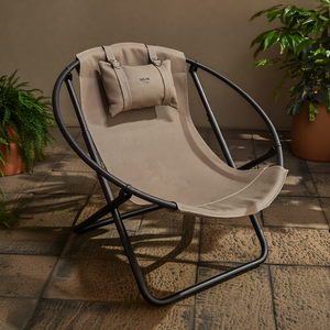 Leather Folding Chair - Mink – 2
