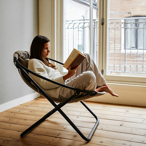 Leather Folding Chair - Mink – 7