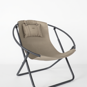 Leather Folding Chair - Mink – 1
