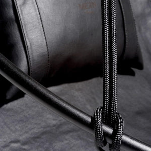 Runder Hängesessel aus Kunstleder (Ø 86 cm) – Indoor & überdachte Außenbereiche - Schwarz – 8