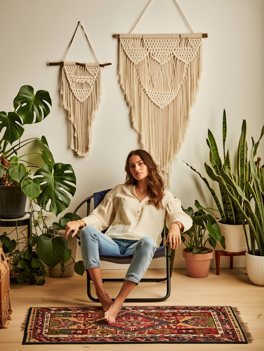 Klappbarer Ledersessel - Indigo